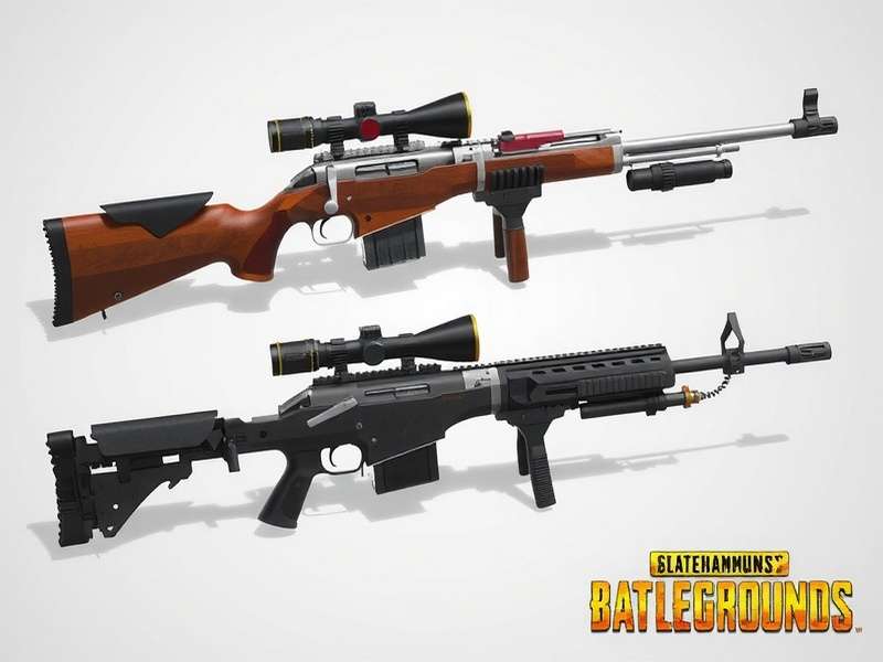 PUBG Mobile Sniper Only weapons lineup including Kar98k and AWM