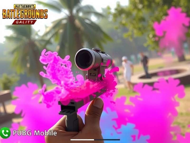 PUBG Mobile Sniper Only Holi event with colorful gulal effects